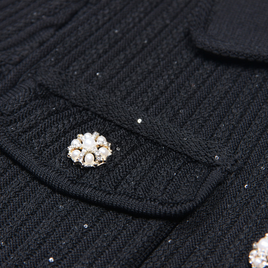 Robe en maille cotelee a col polo, vue de dos