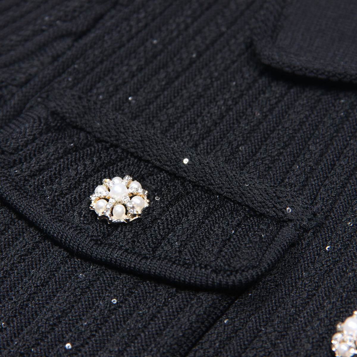 Robe en maille cotelee a col polo, vue de dos